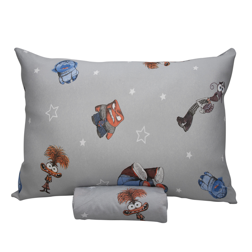 Jogo de Lençol e Fronha Portallar Estampa Divertidamente Jogo de Lençol e Fronha Portallar Estampa Divertidamente