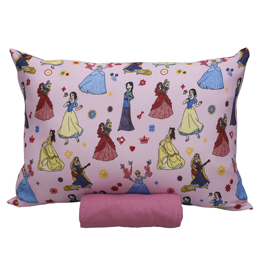 Jogo de Lençol e Fronha Portallar Estampa Princesas Jogo de Lençol e Fronha Portallar Estampa Princesas