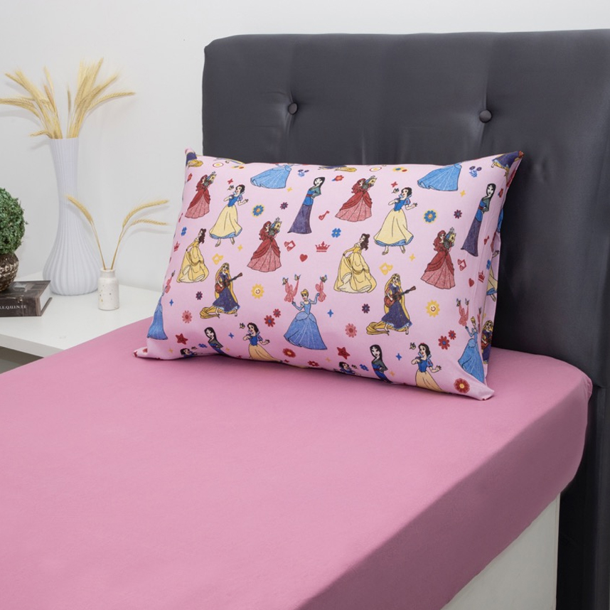 Jogo de Lençol e Fronha Portallar Estampa Princesas Jogo de Lençol e Fronha Portallar Estampa Princesas