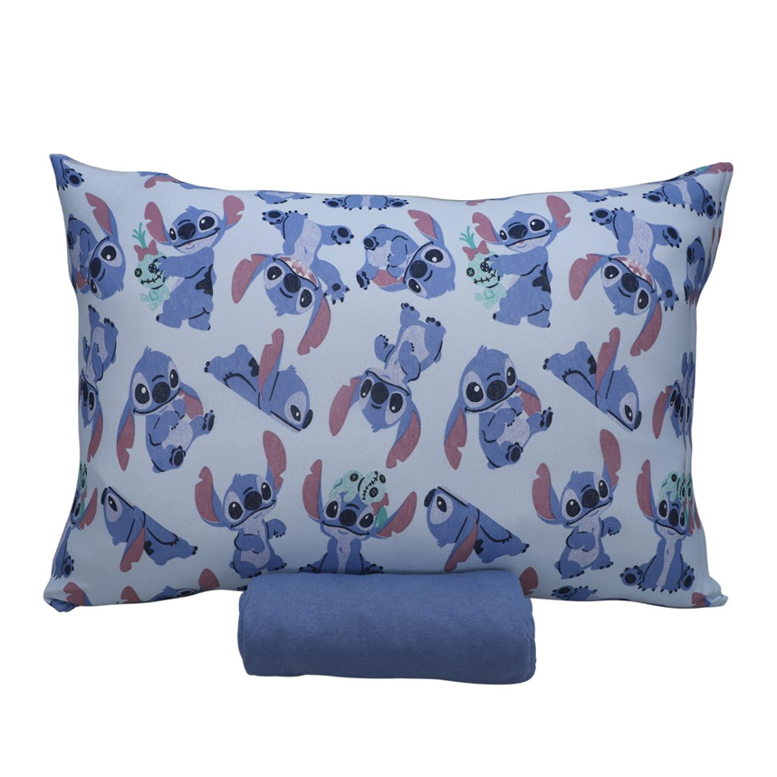 Jogo de Lençol e Fronha Portallar Estampa Stitch e Xepa Jogo de Lençol e Fronha Portallar Estampa Stitch e Xepa