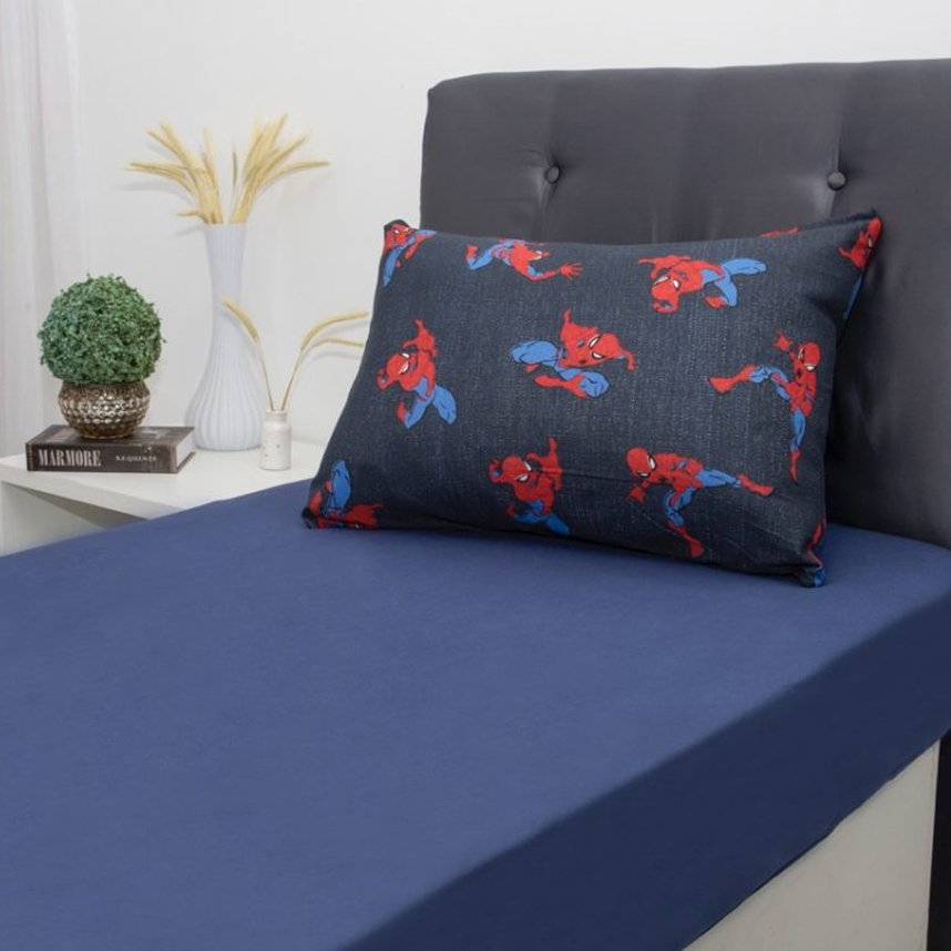 Jogo de Lençol e Fronha Portallar Estampa Homem-Aranha Jogo de Lençol e Fronha Portallar Estampa Homem-Aranha