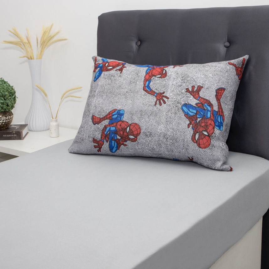 Jogo de Lençol e Fronha Portallar Estampa Homem-Aranha Jogo de Lençol e Fronha Portallar Estampa Homem-Aranha