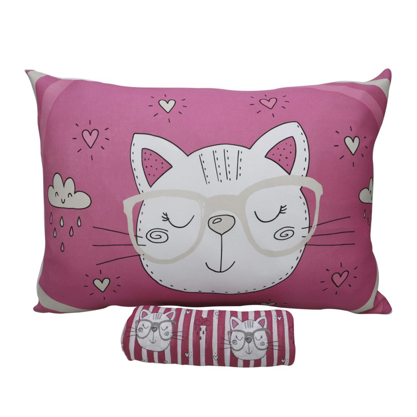 Jogo de Lençol e Fronha Portallar Estampa Gatinhos Jogo de Lençol e Fronha Portallar Estampa Gatinhos