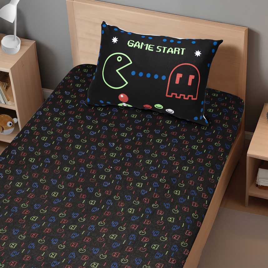 Jogo de Lençol e Fronha Portallar Estampa Game Star Jogo de Lençol e Fronha Portallar Estampa Game Star