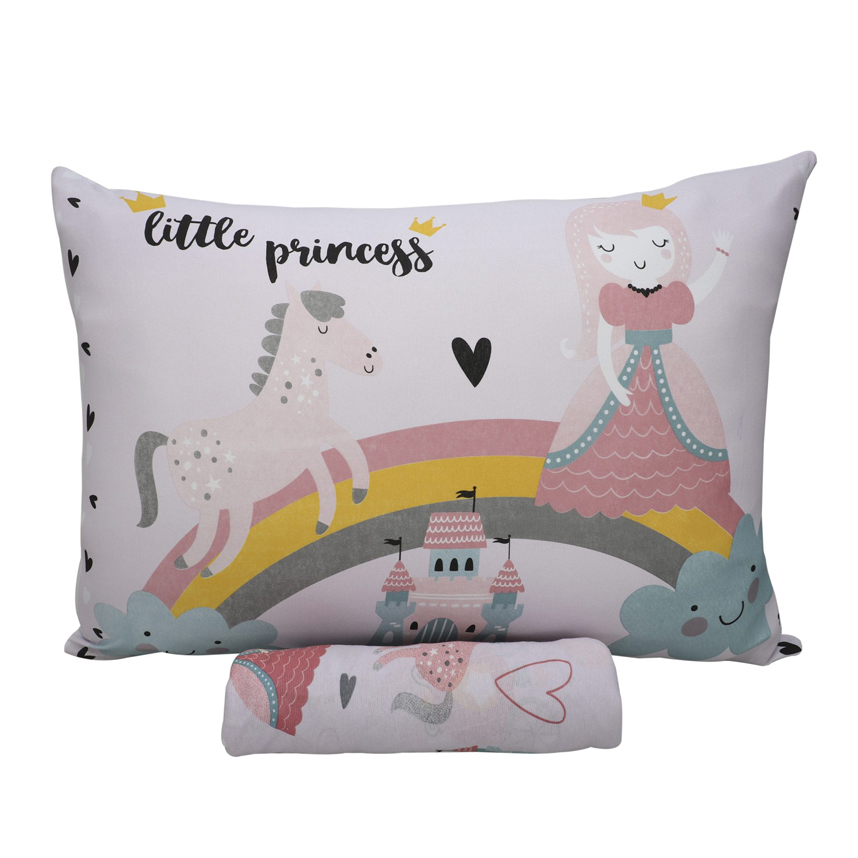 Jogo de Lençol e Fronha Portallar Estampa Princesa Jogo de Lençol e Fronha Portallar Estampa Princesa