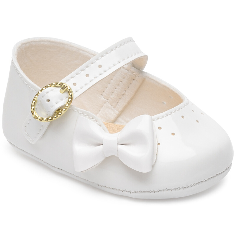 Sapato Bebê Pimpolho Com  Furinhos E Laço