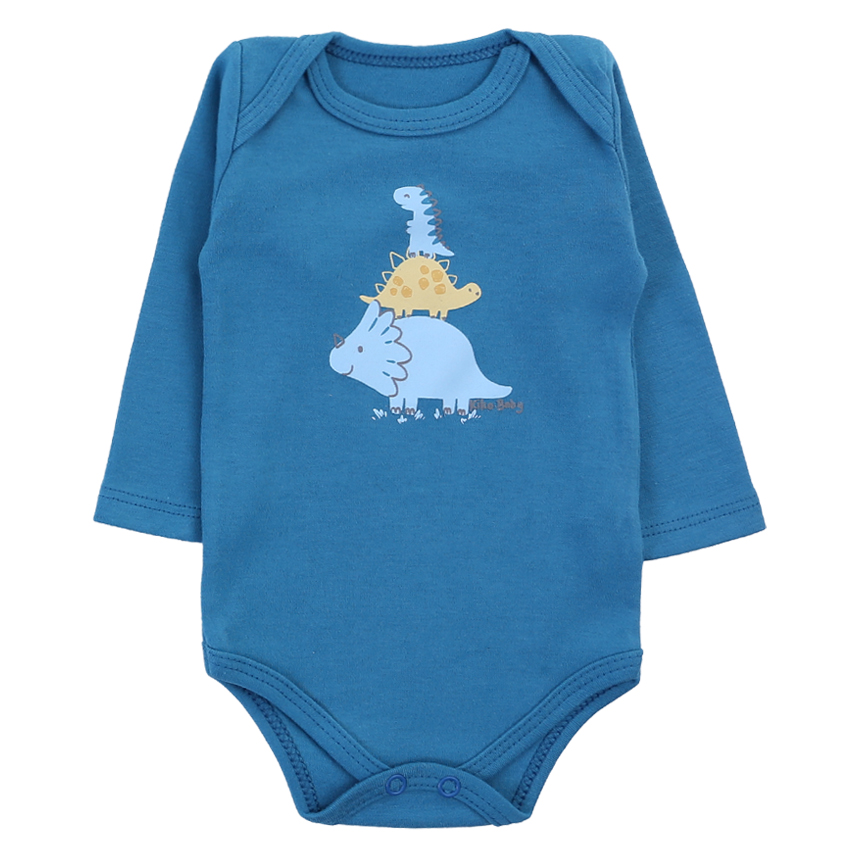 Kit 03 Body KiKo Baby Dinossauros Manga Longa