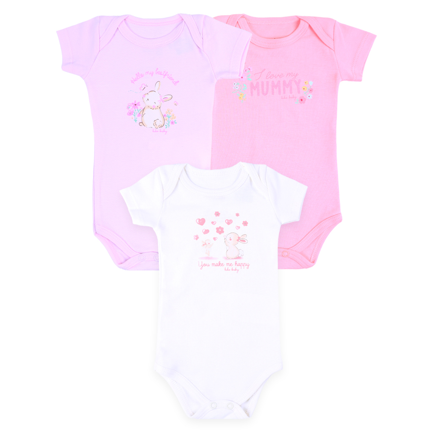 Kit Body 03 KiKo Baby Manga Curta Coelinhos