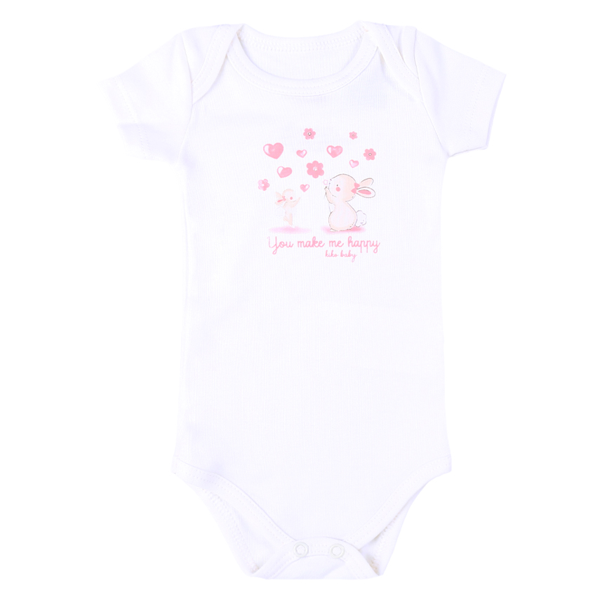 Kit Body 03 KiKo Baby Manga Curta Coelinhos