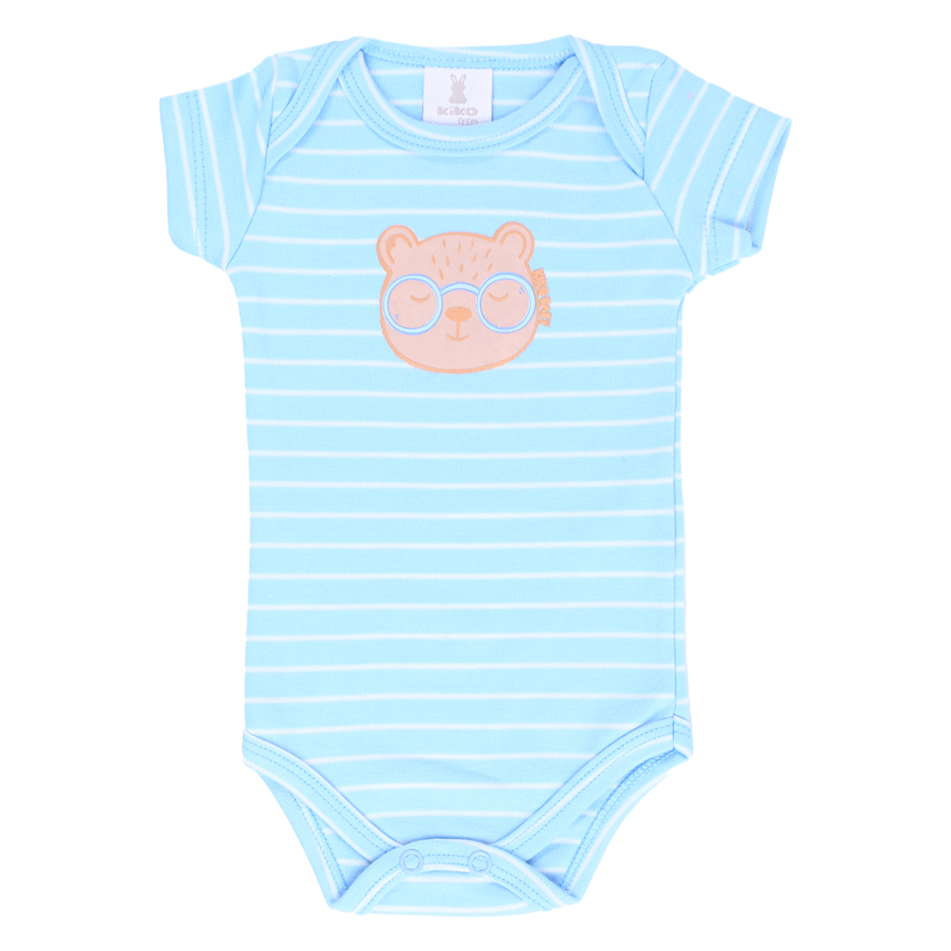 Kit 03 Body KiKo Baby Manga Curta Ursinho