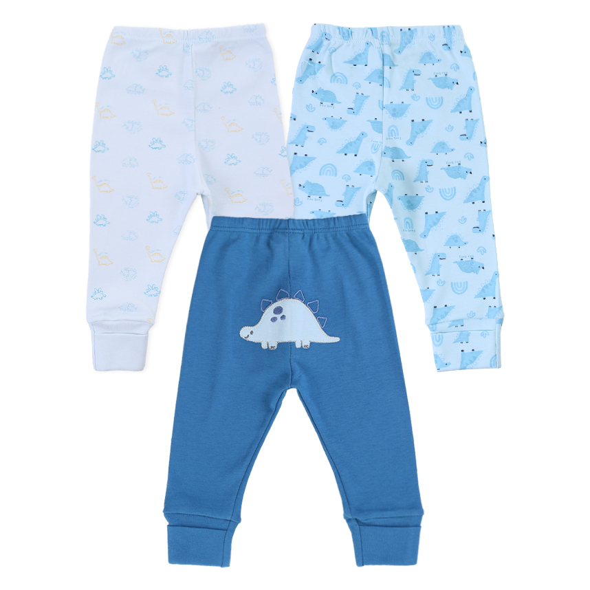 Kit Mijão Kiko Baby Suedine Com Estampa E Bordado 3 Peças