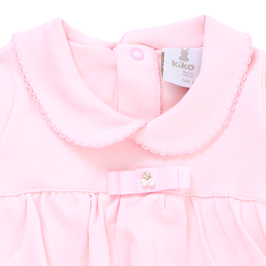 Macacão KiKo Baby Manga Longa Babados Em Suedine Macacão KiKo Baby Manga Longa Babados Em Suedine