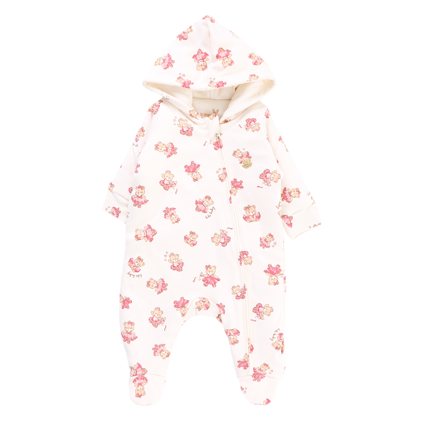 Macacão KiKo Baby em Pelinho com Capuz Ursinho Macacão KiKo Baby em Pelinho com Capuz Ursinho