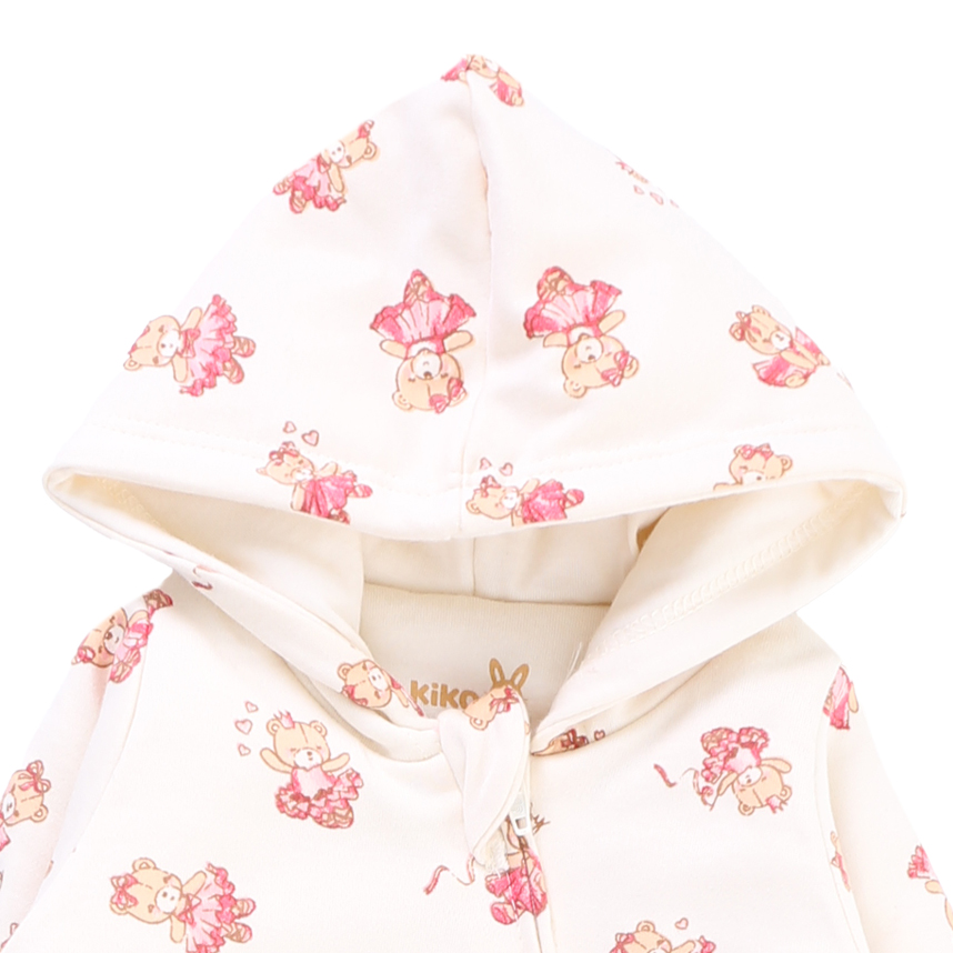 Macacão KiKo Baby em Pelinho com Capuz Ursinho Macacão KiKo Baby em Pelinho com Capuz Ursinho