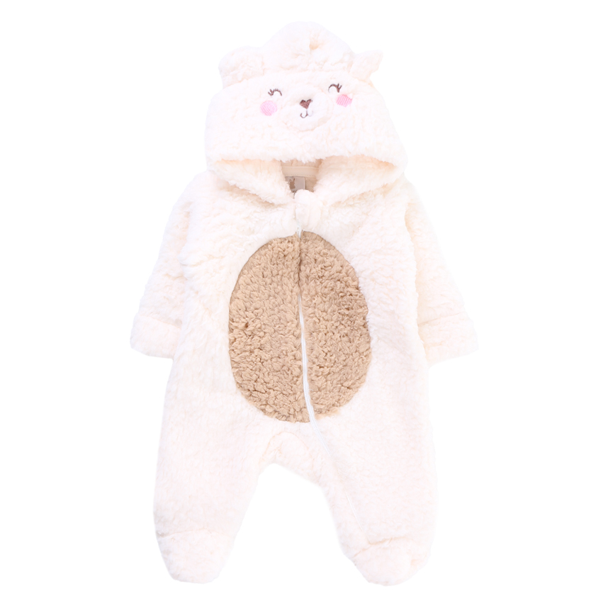 Macacão Bebê Kiko Baby Longo Pelo Sherpa Com Capuz Macacão Bebê Kiko Baby Longo Pelo Sherpa Com Capuz