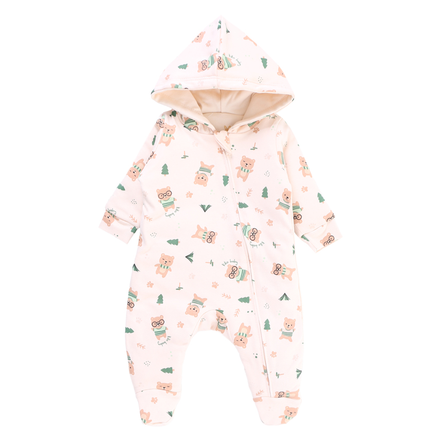 Macacão KiKo Baby com Capuz e Manga Longa