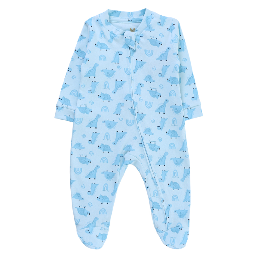 Macacão KiKo Baby Manga Longa em Suedine Estampa Dinossauros Macacão KiKo Baby Manga Longa em Suedine Estampa Dinossauros