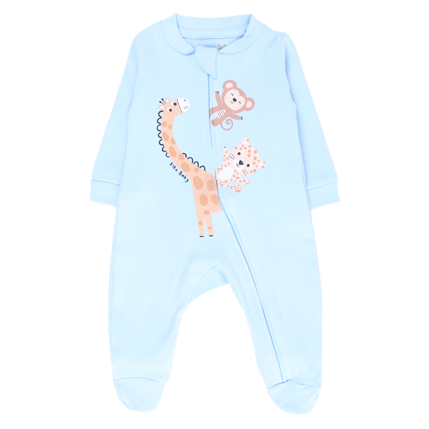 Macacão KiKo Baby com Zíper Lateral e Estampa de Animais