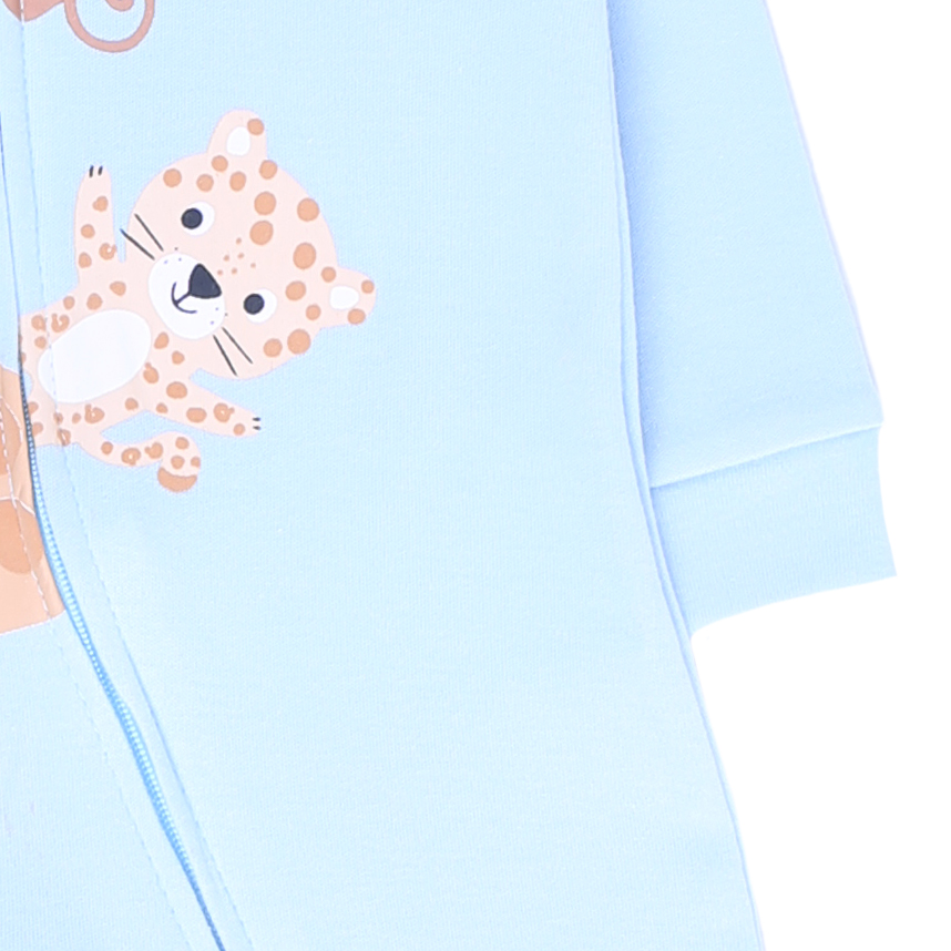 Macacão KiKo Baby com Zíper Lateral e Estampa de Animais