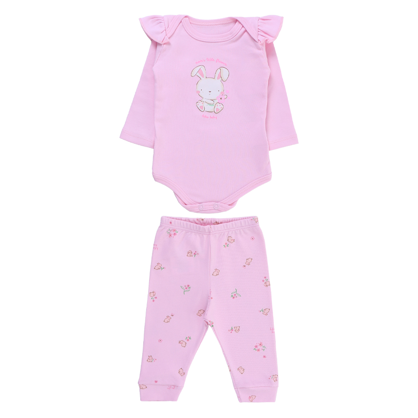Conjunto Body Manga Longa e Calça KiKo Baby