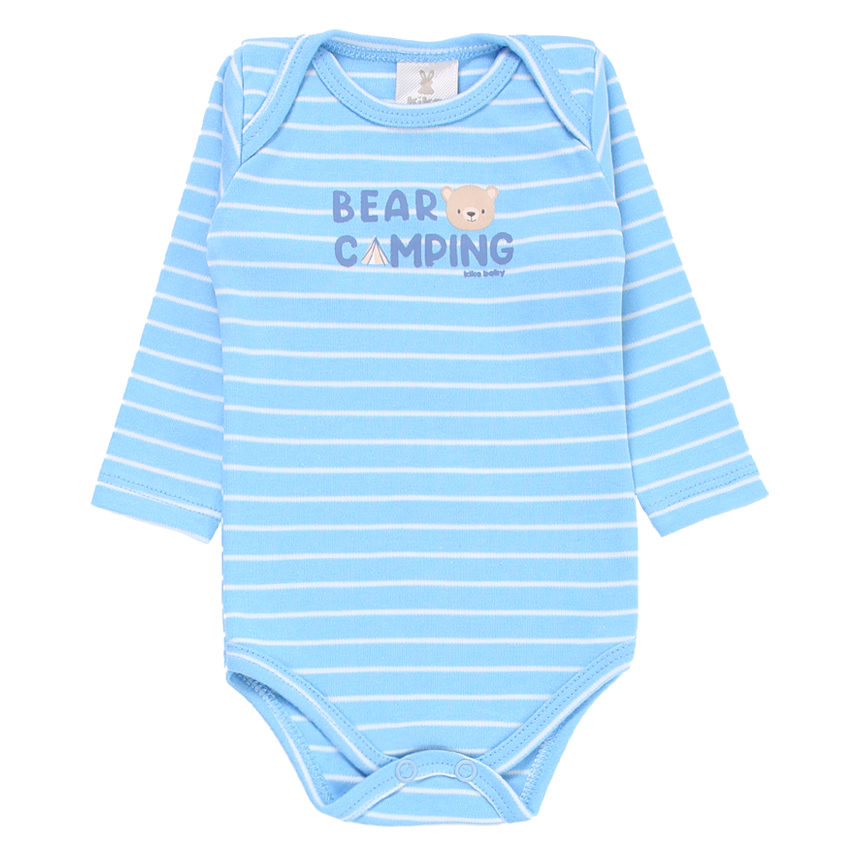 Conjunto Kiko Baby Body Listrado Manga Longa e Calça
