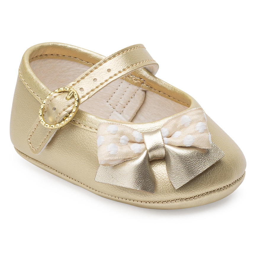 Sapato Bebê Pimpolho Fivela Com Laço