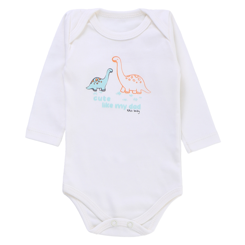 Conjunto KiKo Baby Body Manga Longa e Calça Saruel