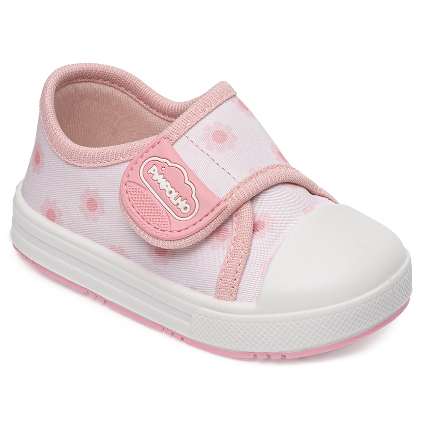 Tenis Infantil Pimpolho Star Flores Com Velcro Tenis Infantil Pimpolho Star Flores Com Velcro