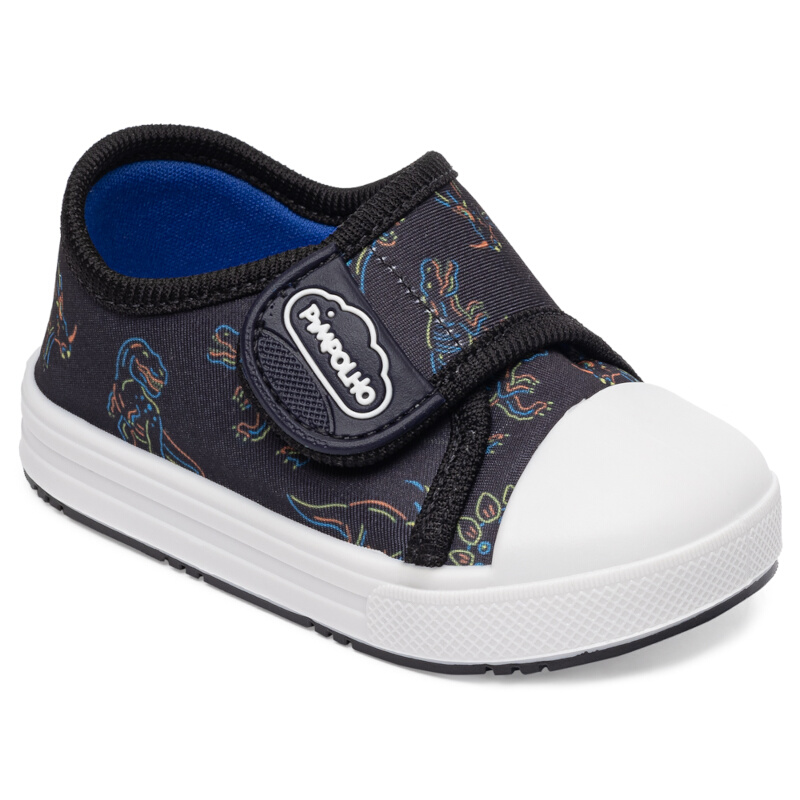 Tênis Bebê Pimpolho Velcro Estampa Dino