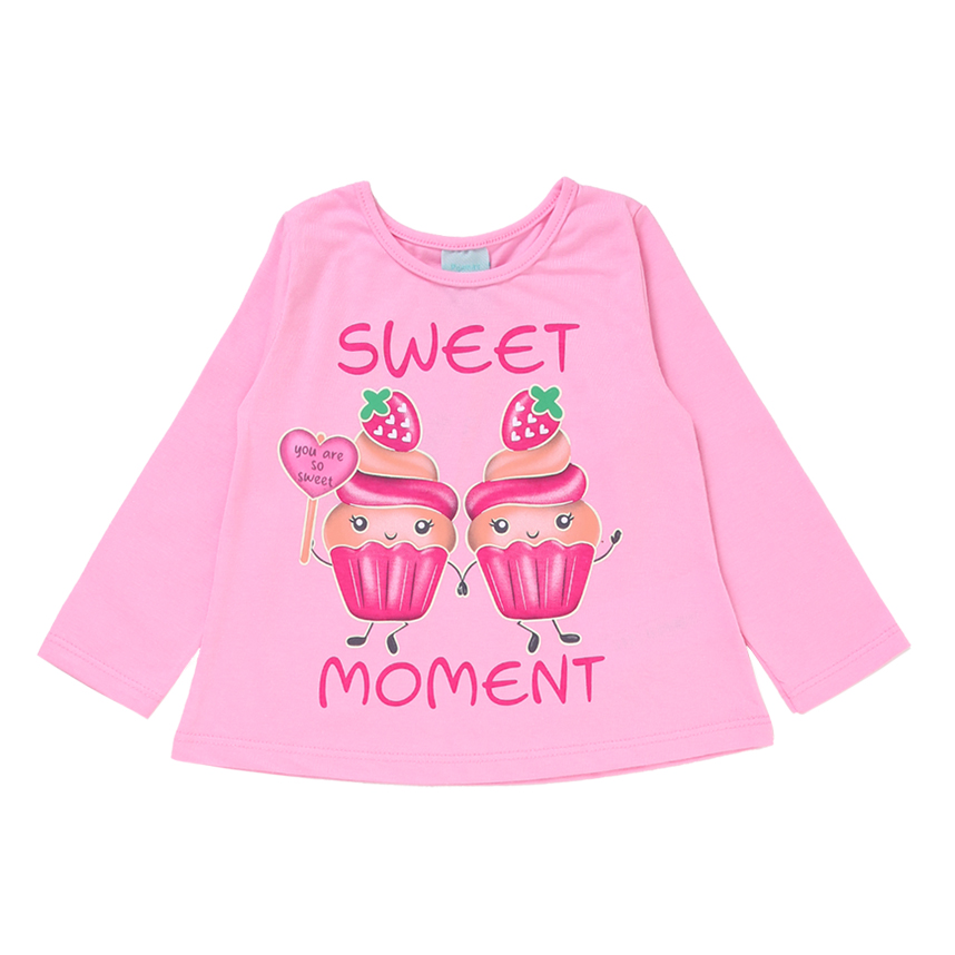 Pijama Kyly em Meia Malha com Estampa de Cup Cake