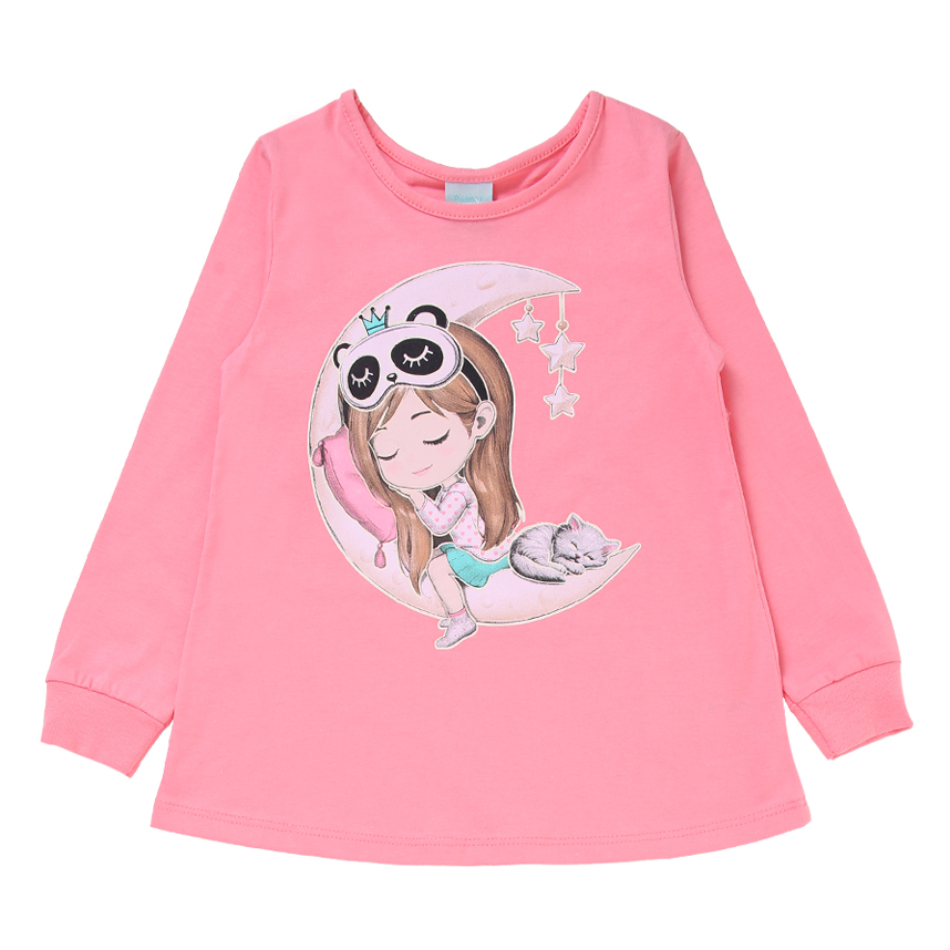 Pijama Kyly em Meia Malha com Estampa de Menina Pijama Kyly em Meia Malha com Estampa de Menina