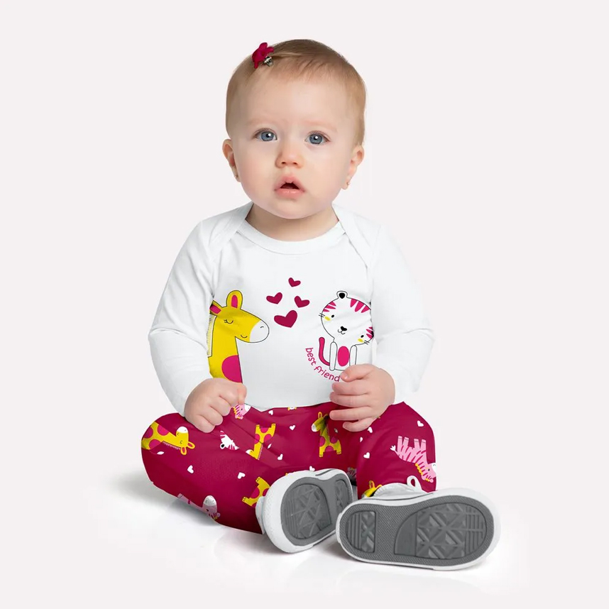 Conjunto Kyly Body e Calça em Cotton Conjunto Kyly Body e Calça em Cotton