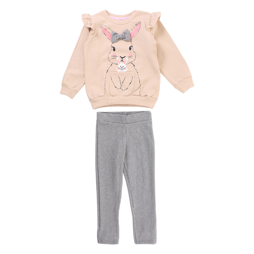 Conjunto Infantil Kookabu Blusão Estampa Coelha