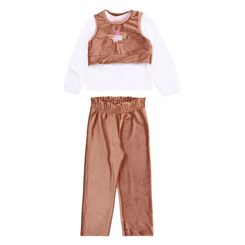 Conjunto Infantil Kookabu Blusa Manga Longa Com Colete