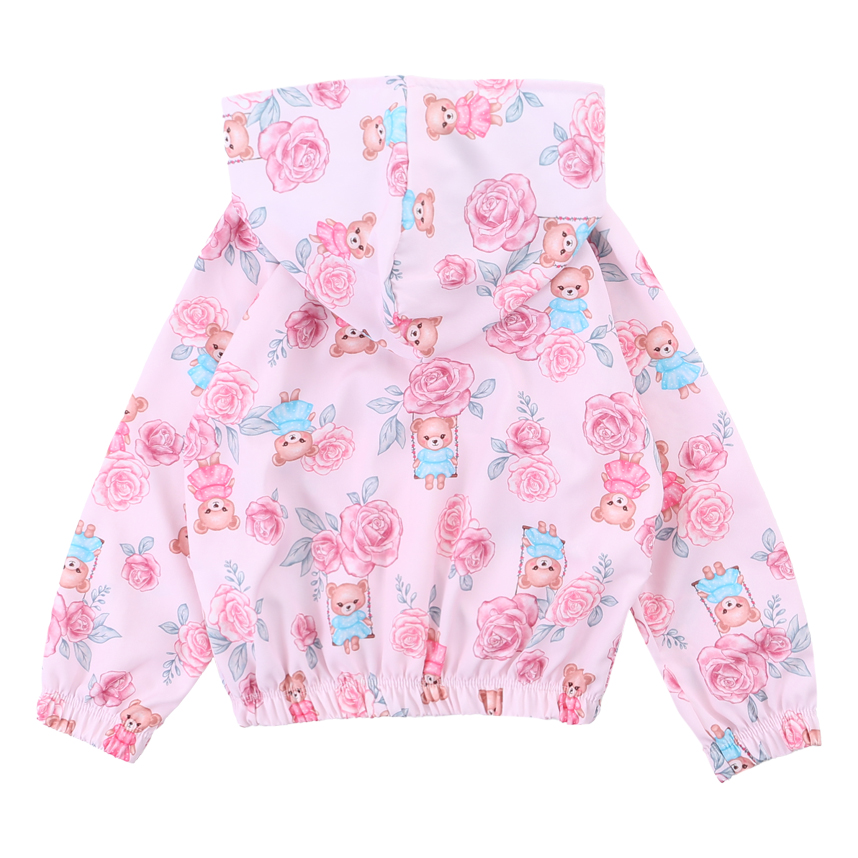 Jaqueta Infantil Kookabu Corta Vento Estampada Com Capuz