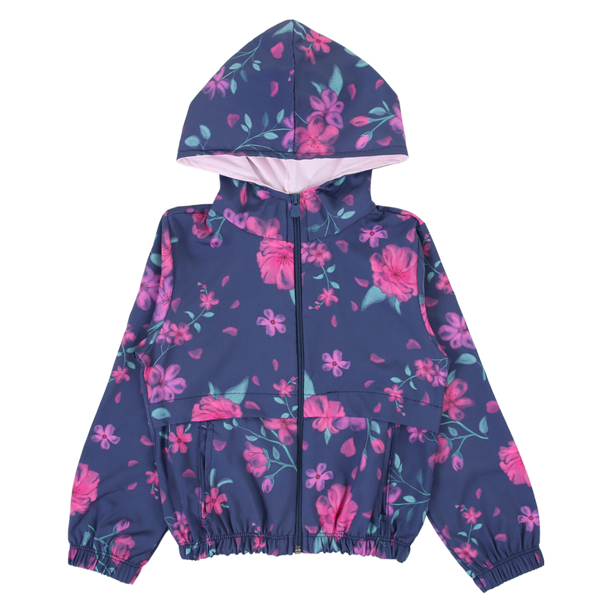 Jaqueta Infantil Kookabu Corta Vento Estampada Com Capuz