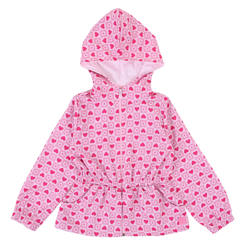 Jaqueta Infantil Kookabu Corta Vento Estampada Com Capuz