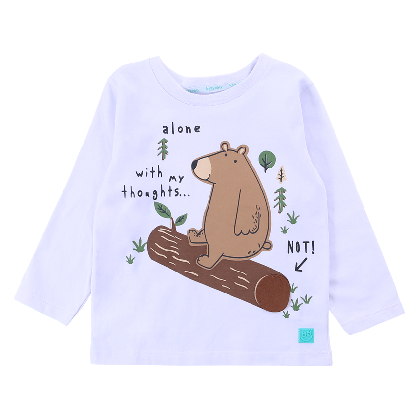 Camiseta Kookabu Manga Longa Urso