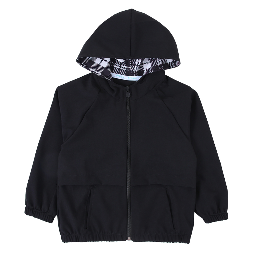 Jaqueta Infantil Kookabu Corta Vento Lisa Com Capuz