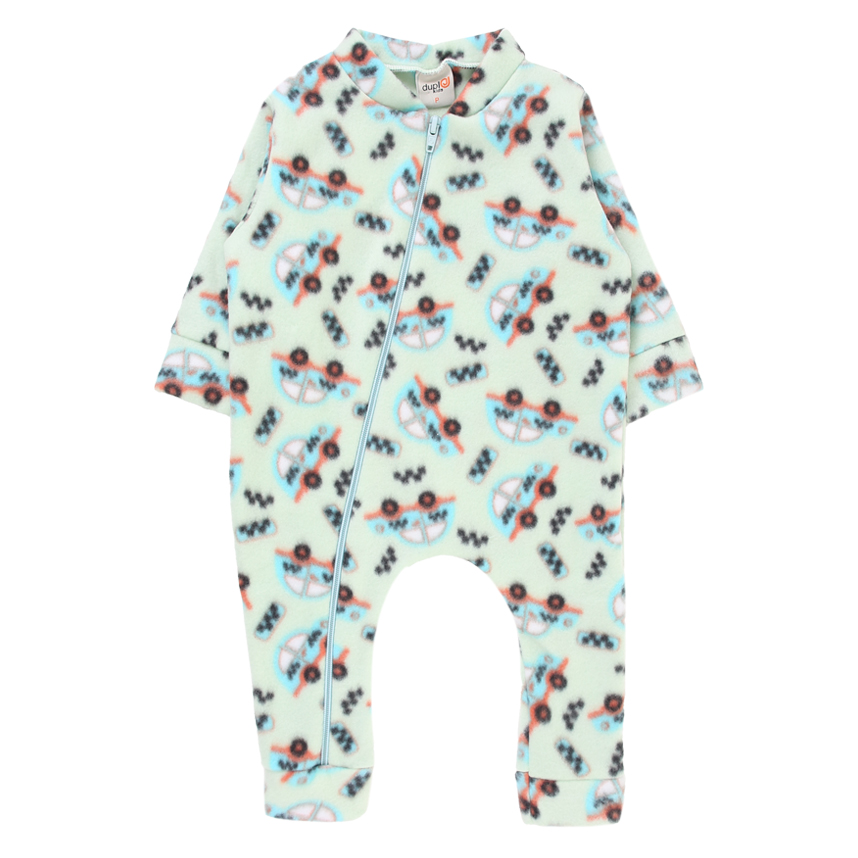 Macacão Longo Bebê Duplo J Plush Estampado