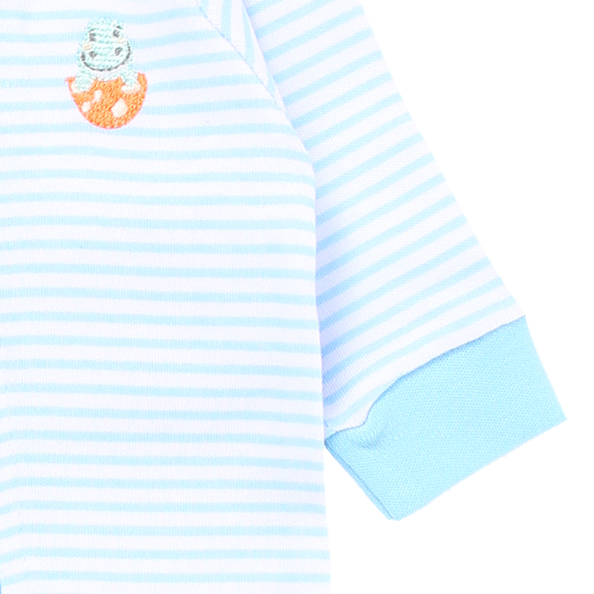 Macacão Estilinho em Suedine Manga Longa com Listras