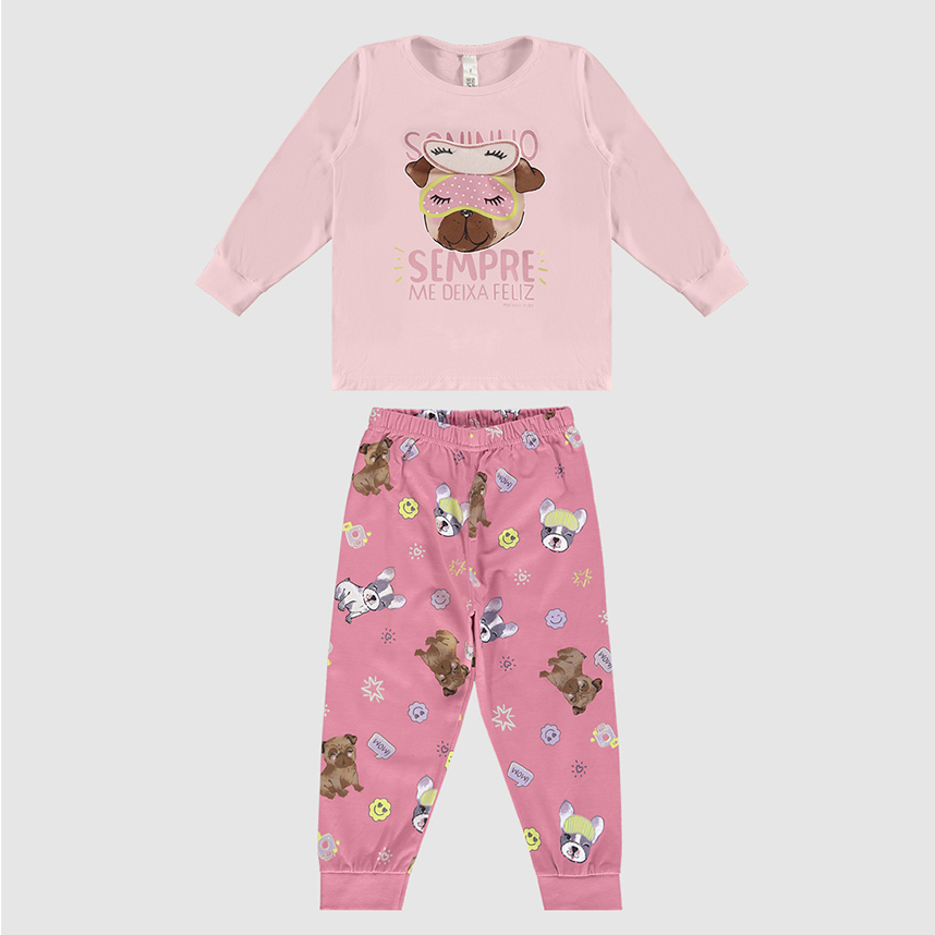 Pijama Infantil Malwee Cachorrinho em Meia Malha