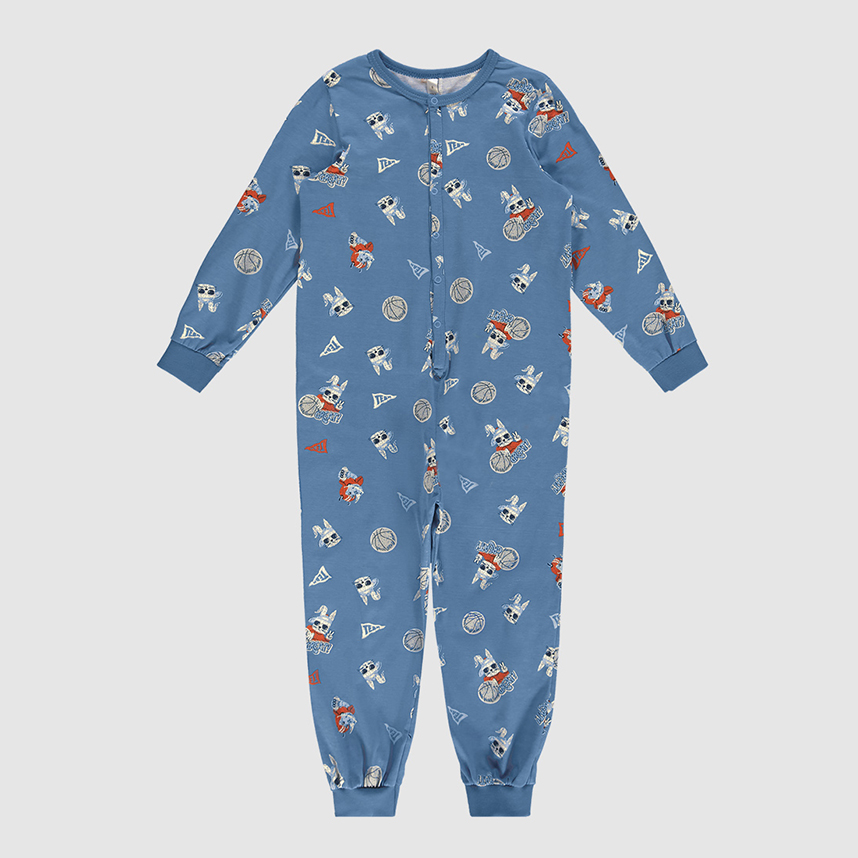 Pijama Macacão Infantil Malwee em Meia Malha
