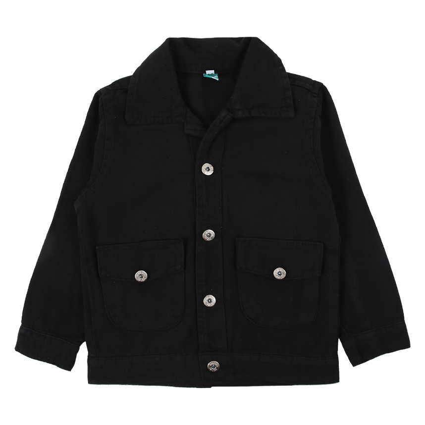 Jaqueta Infantil Kookabu Em Sarja Com Bolsos Frontais