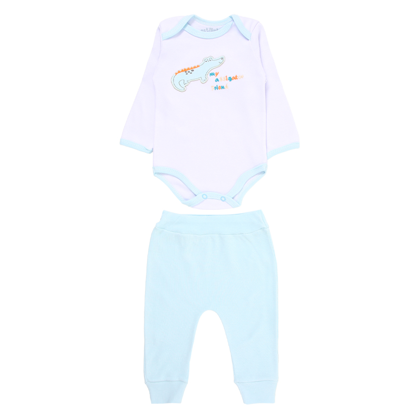 Conjunto Estilinho em Suedine com Bordado