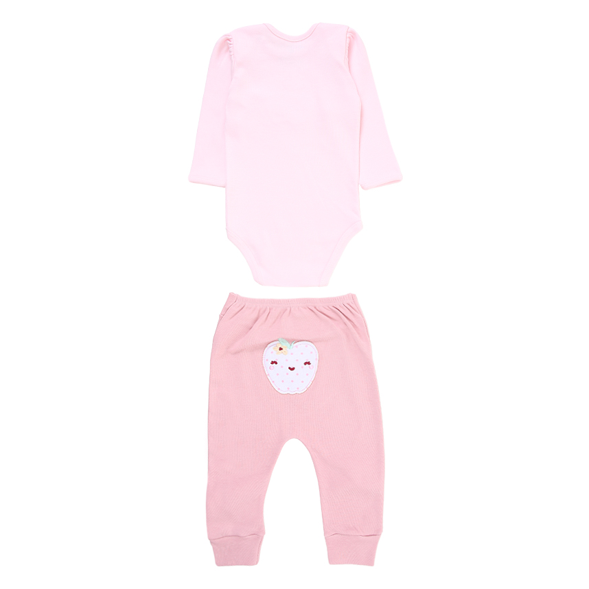 Conjunto Estilinho Bordado Manga Longa