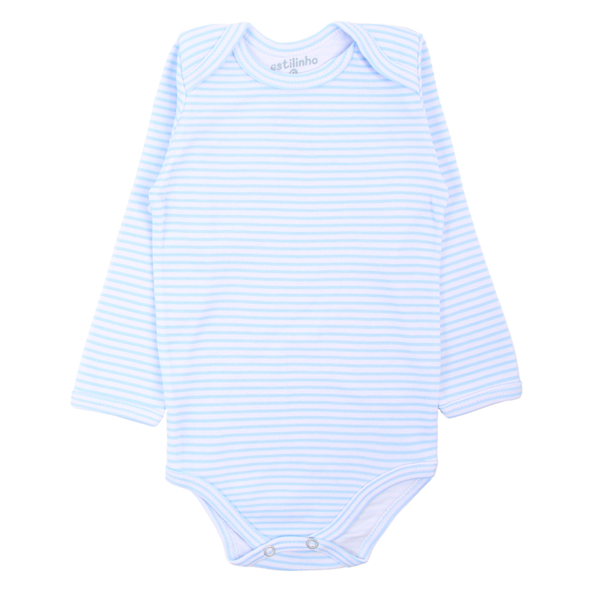 Kit 03 Body Estilinho Manga Longa em Suedine