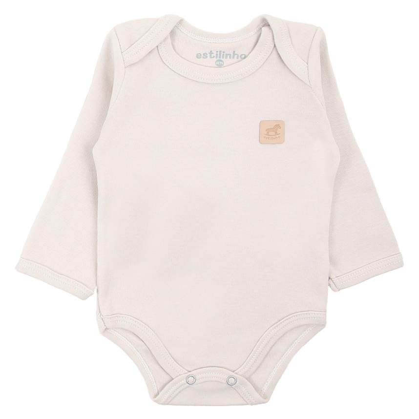 Kit 03 Body Estilinho Manga Longa em Suedine