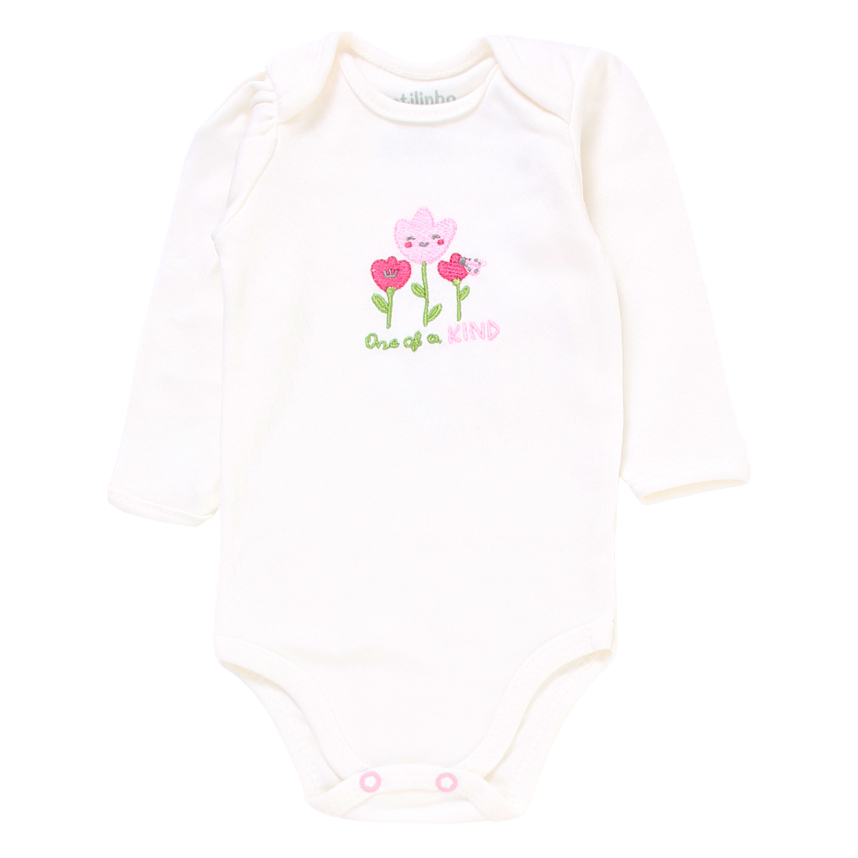 Conjunto Estilinho Body e Calça Bordado de Flores
