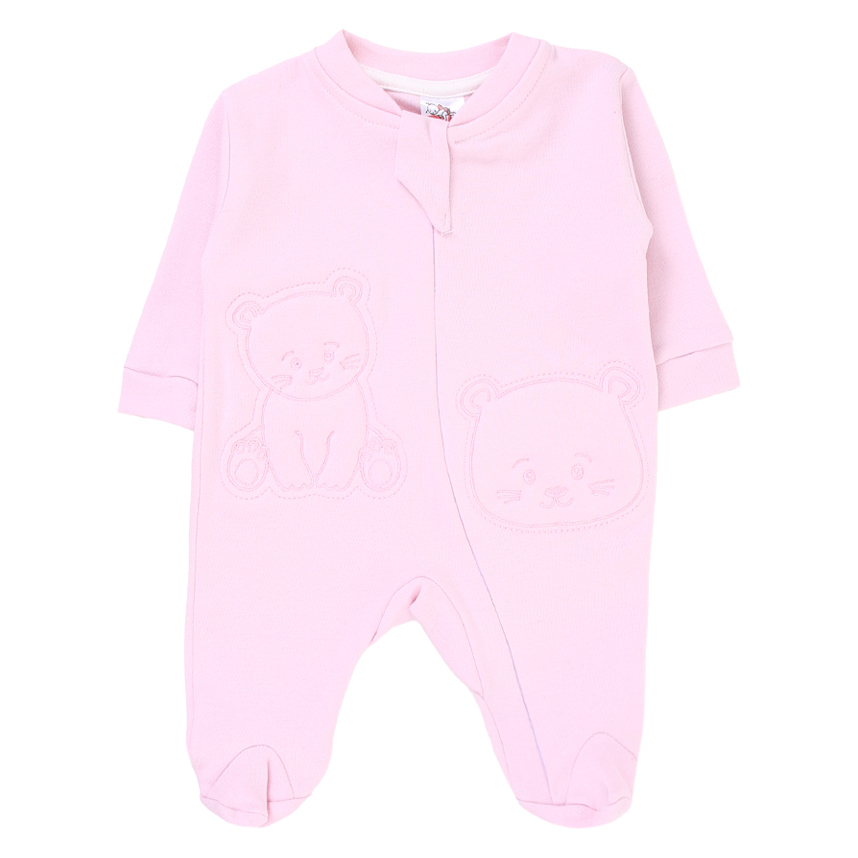 Macacão Baby Bee Manga Longa em Suedine